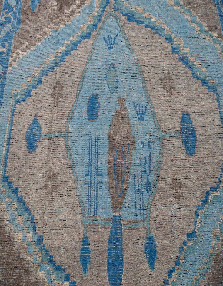 Detail image of 9' 8 x 14' 8 Hand Knotted Moroccan Wool Rug