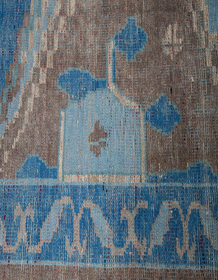 Detail image of 9' 8 x 14' 8  Hand Knotted Moroccan Wool Rug