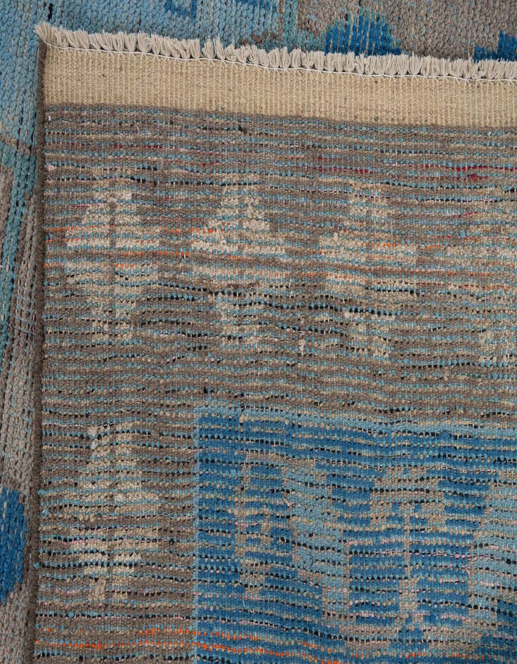 Detail image of 9' 8 x 14' 8  Hand Knotted Moroccan Wool Rug