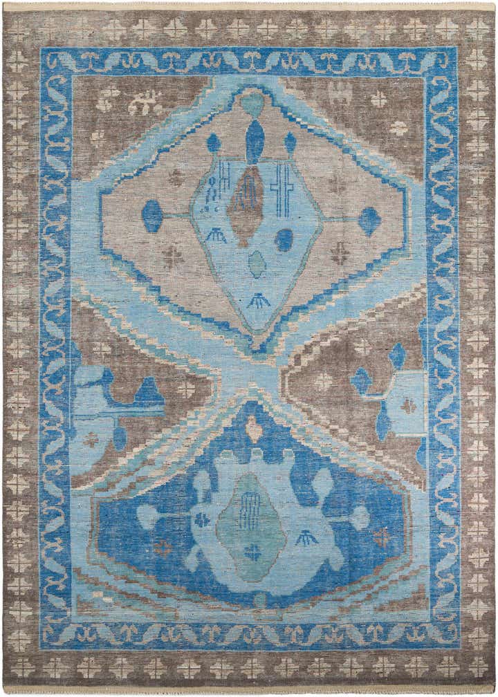 9' 8 x 14' 8 Hand Knotted Moroccan Wool Rug