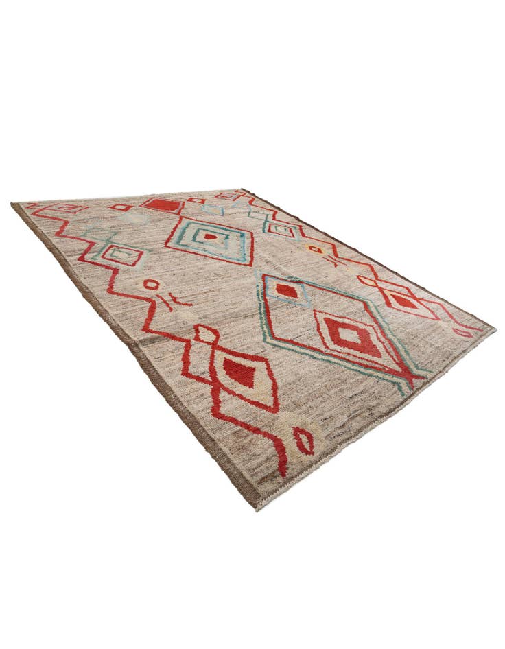 Detail image of 8' 2 x 10' 3 Hand Knotted Moroccan Wool Rug