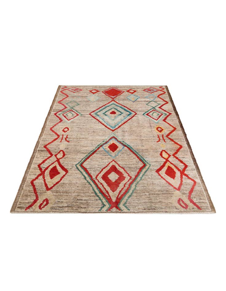 Detail image of 8' 2 x 10' 3  Hand Knotted Moroccan Wool Rug