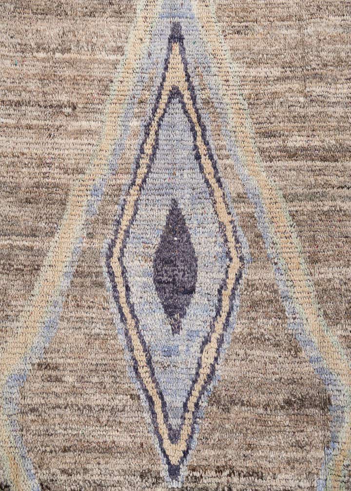 9' 1 x 12' Hand Knotted Moroccan Wool Rug