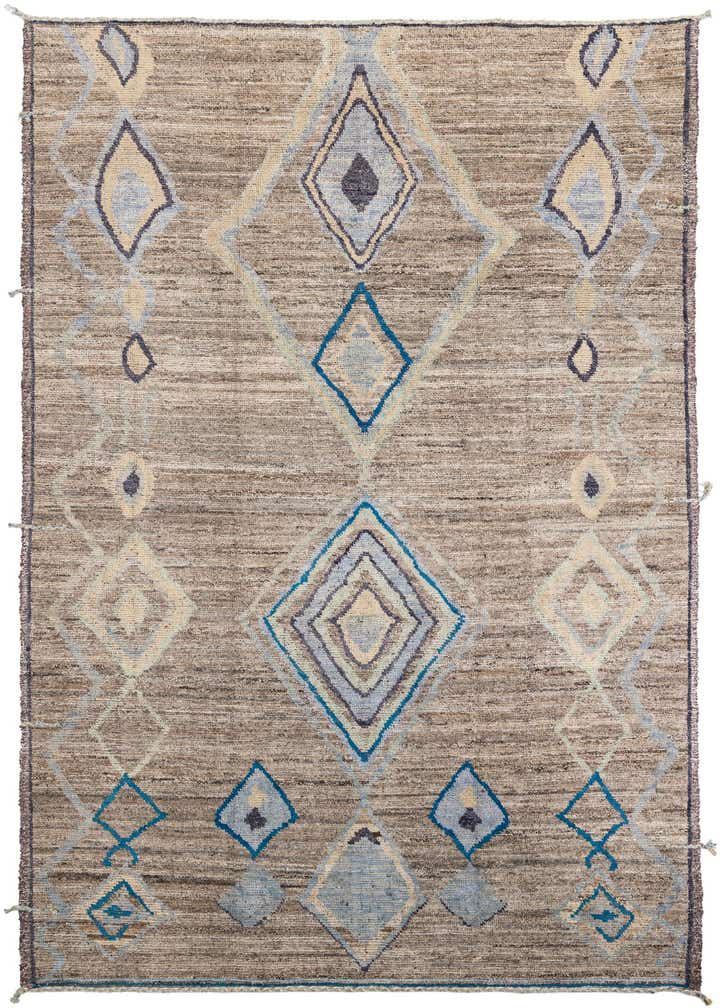 9' 1 x 12' Hand Knotted Moroccan Wool Rug