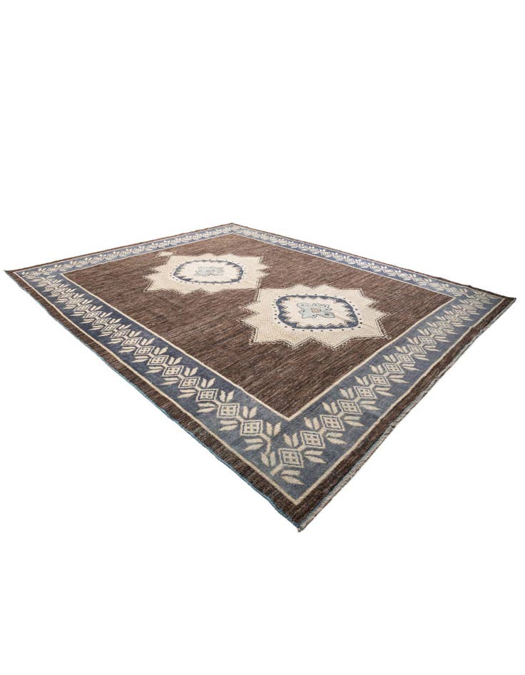 Detail image of 12' x 14' 7 Hand Knotted Moroccan Wool Rug