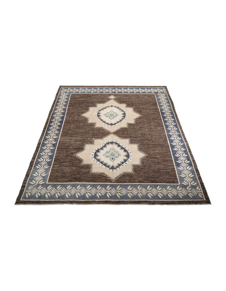 12' x 14' 7 Hand Knotted Moroccan Wool Rug