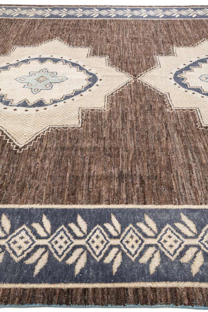 12' x 14' 7 Hand Knotted Moroccan Wool Rug