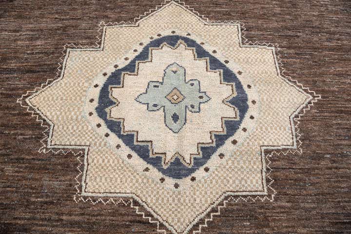 12' x 14' 7 Hand Knotted Moroccan Wool Rug