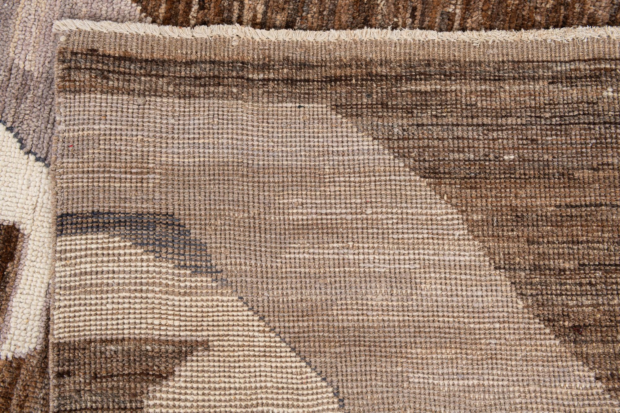 12' x 15' 4 Hand Knotted Moroccan Wool Rug