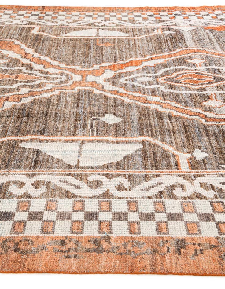 Detail image of 9' x 12' 5 Hand Knotted Moroccan Wool Rug