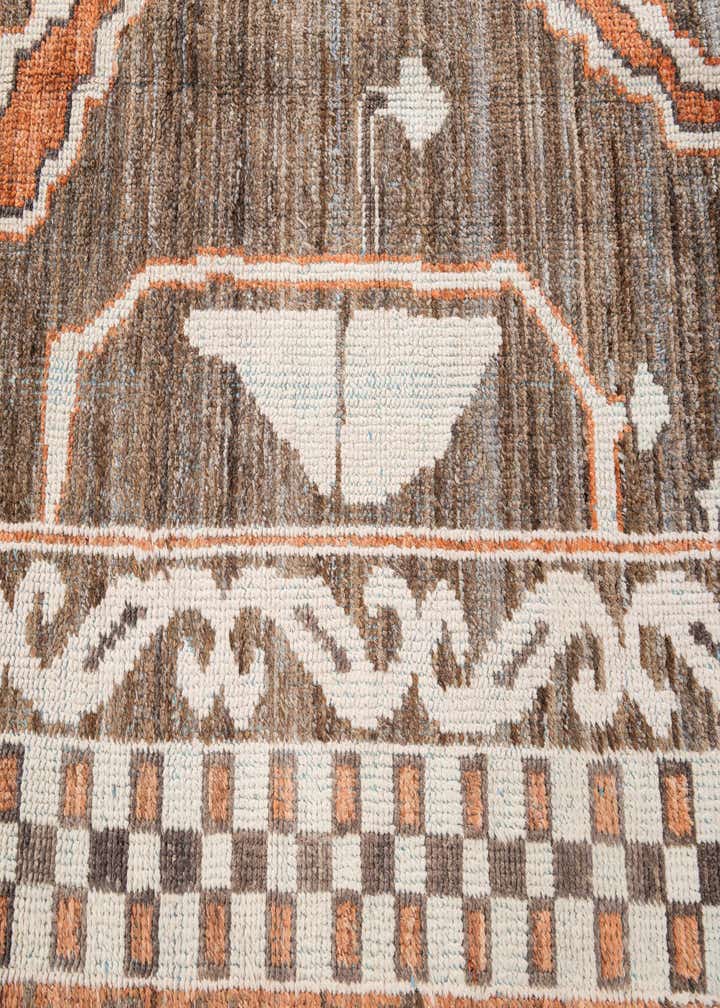 9' x 12' 5 Hand Knotted Moroccan Wool Rug