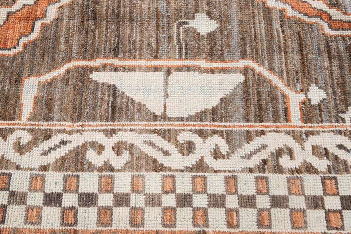 9' x 12' 5 Hand Knotted Moroccan Wool Rug