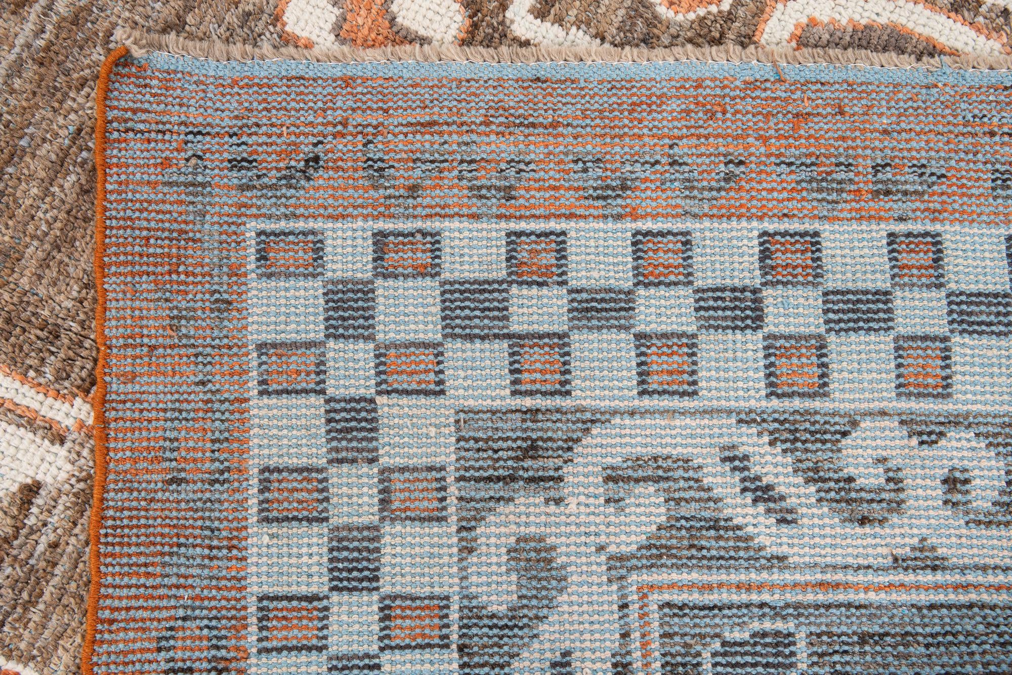 9' x 12' 5 Hand Knotted Moroccan Wool Rug