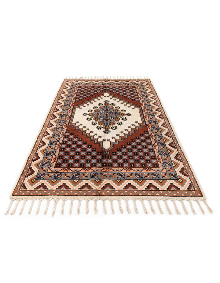 4' 11 x 8' Hand Knotted Moroccan Wool Rug