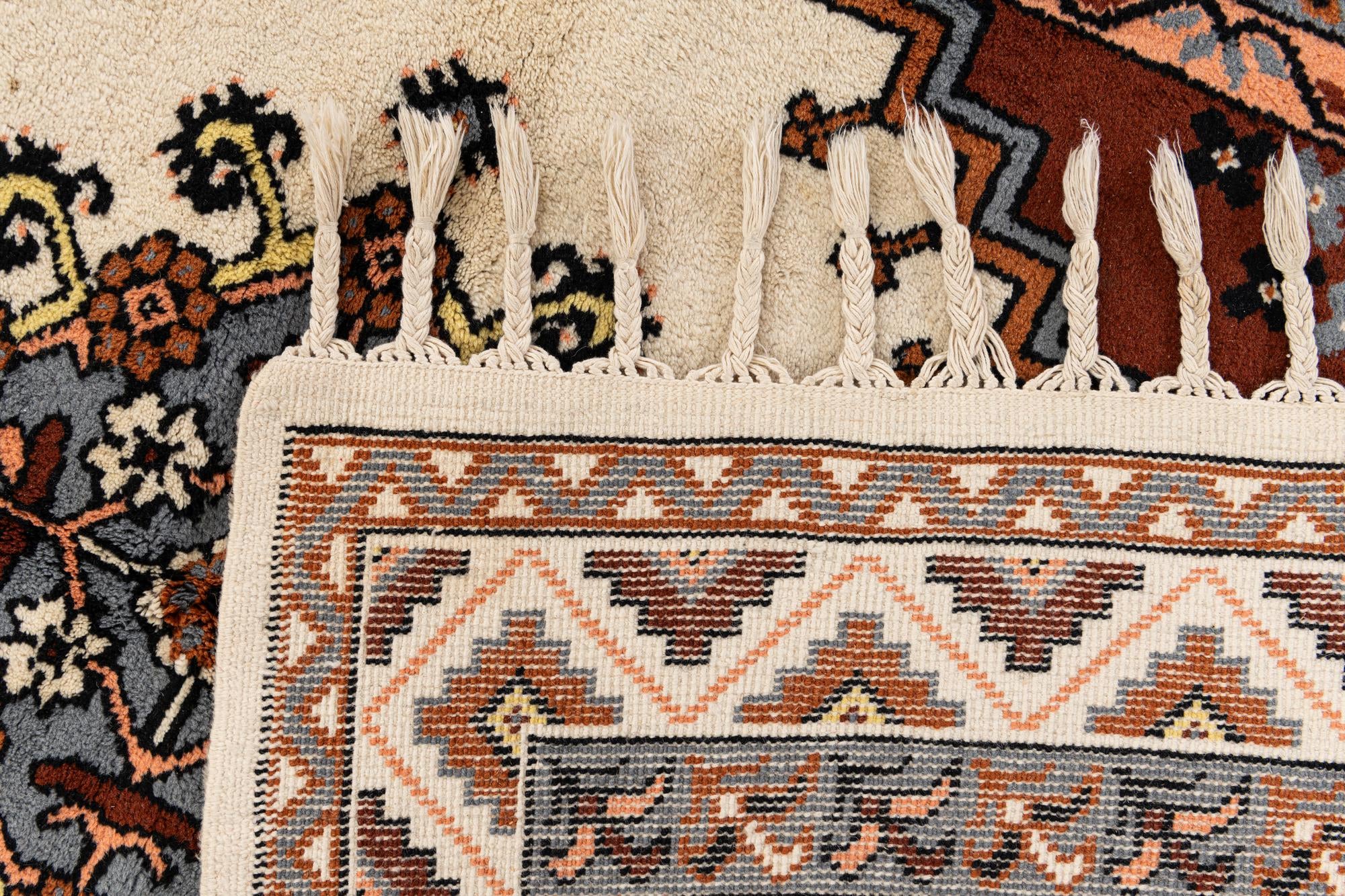 4' 11 x 8' Hand Knotted Moroccan Wool Rug