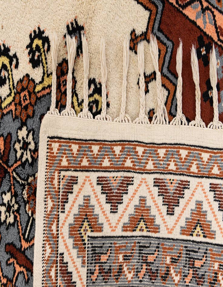 Detail image of 4' 11 x 8' Hand Knotted Moroccan Wool Rug