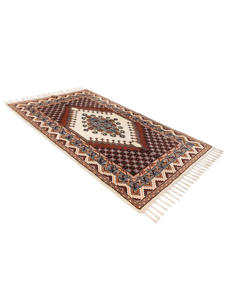 Detail image of 4' 11 x 8' Hand Knotted Moroccan Wool Rug