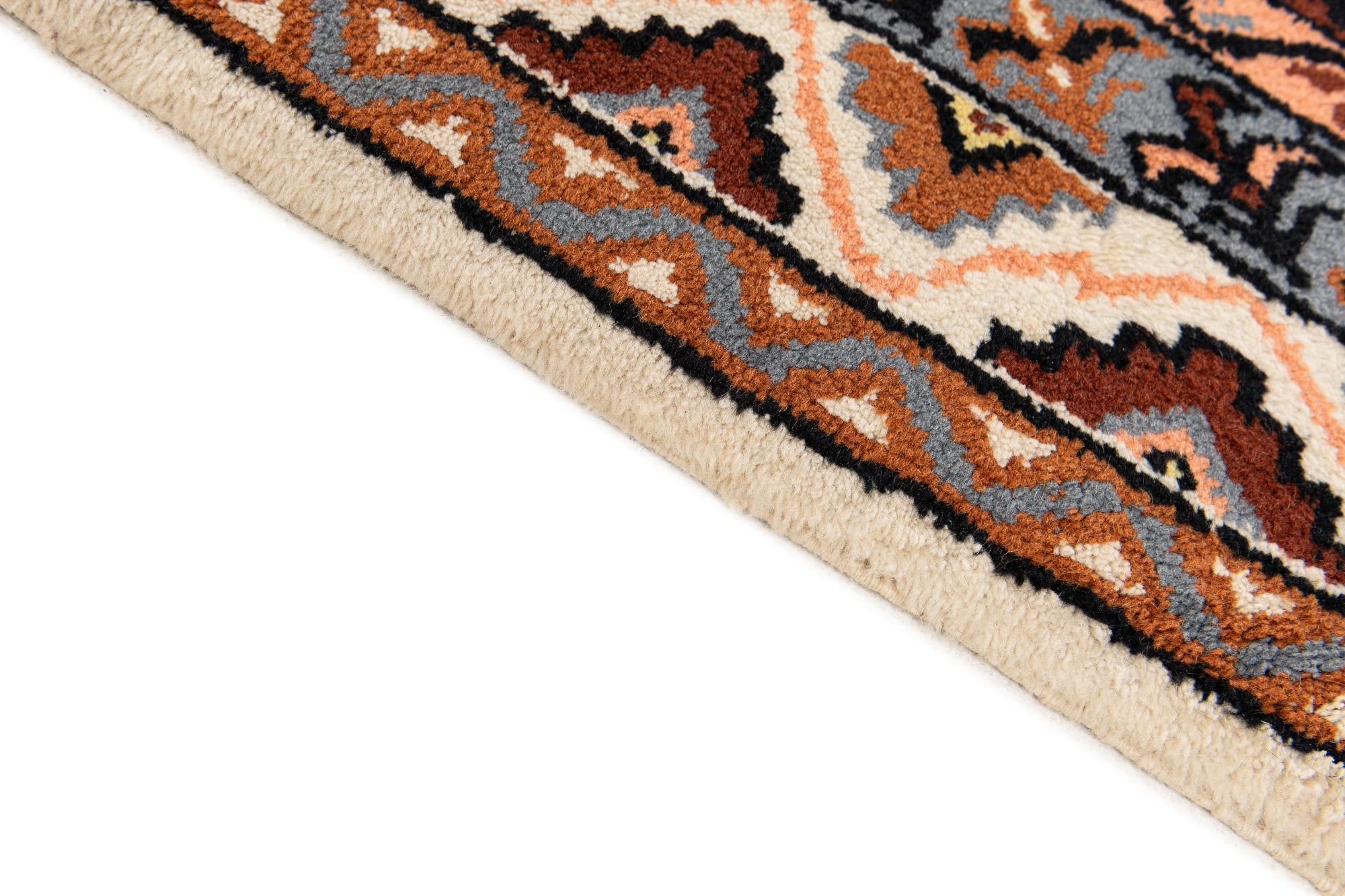 4' 11 x 8' Hand Knotted Moroccan Wool Rug