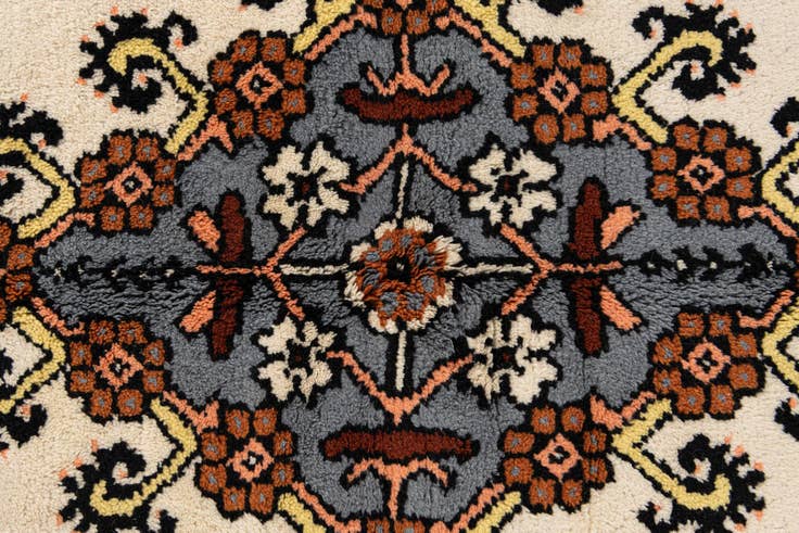 Detail image of 4' 11 x 8' Hand Knotted Moroccan Wool Rug