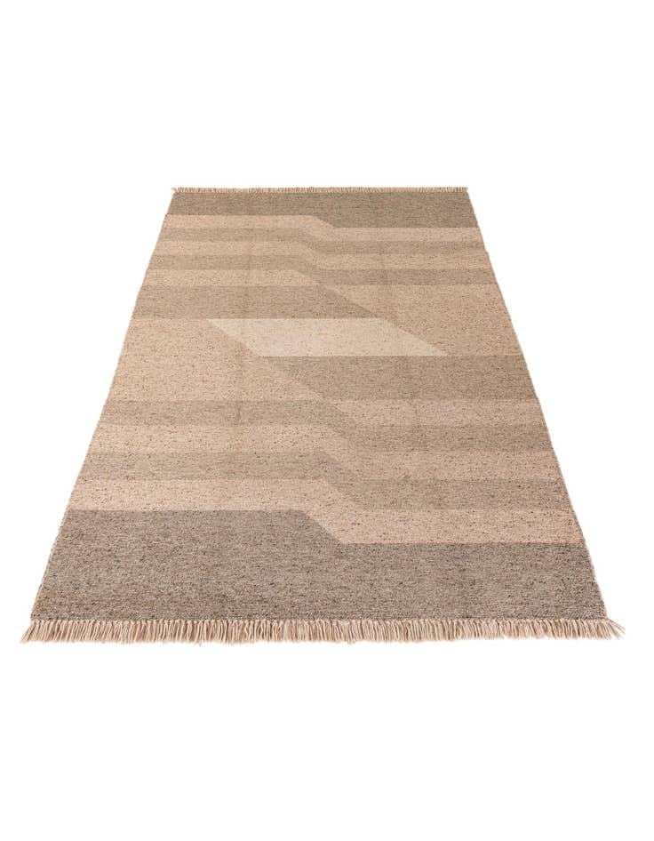 Detail image of 6' 7 x 10'  Hand Knotted Moroccan Wool Rug