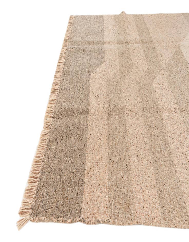 Detail image of 6' 7 x 10'  Hand Knotted Moroccan Wool Rug