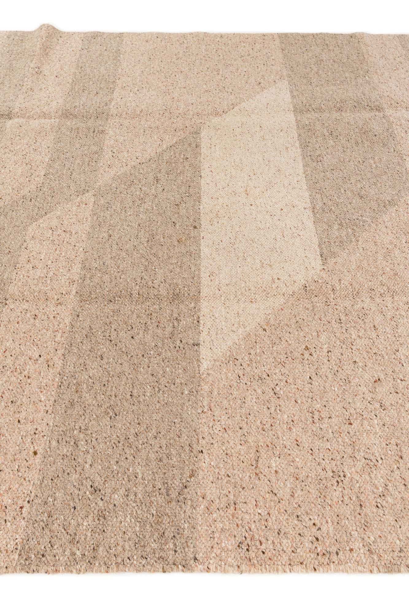 6' 7 x 10' Hand Knotted Moroccan Wool Rug