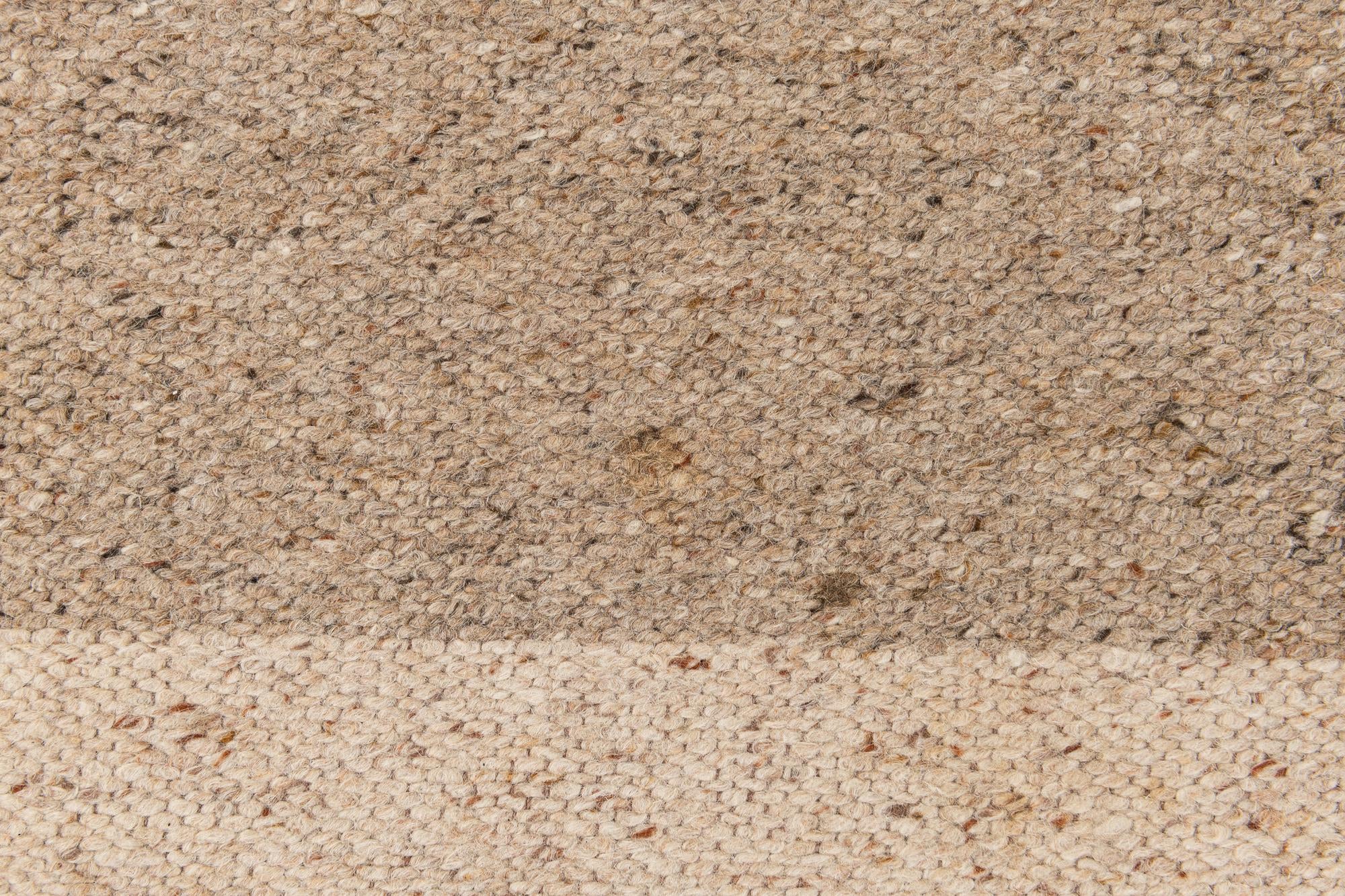 6' 7 x 10' Hand Knotted Moroccan Wool Rug