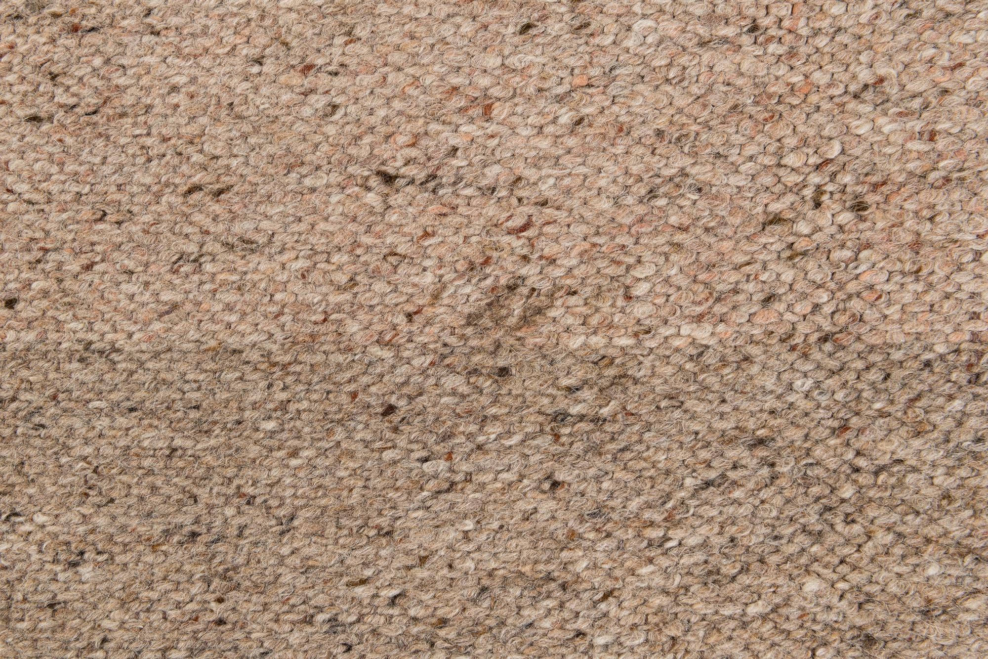 6' 7 x 10' Hand Knotted Moroccan Wool Rug