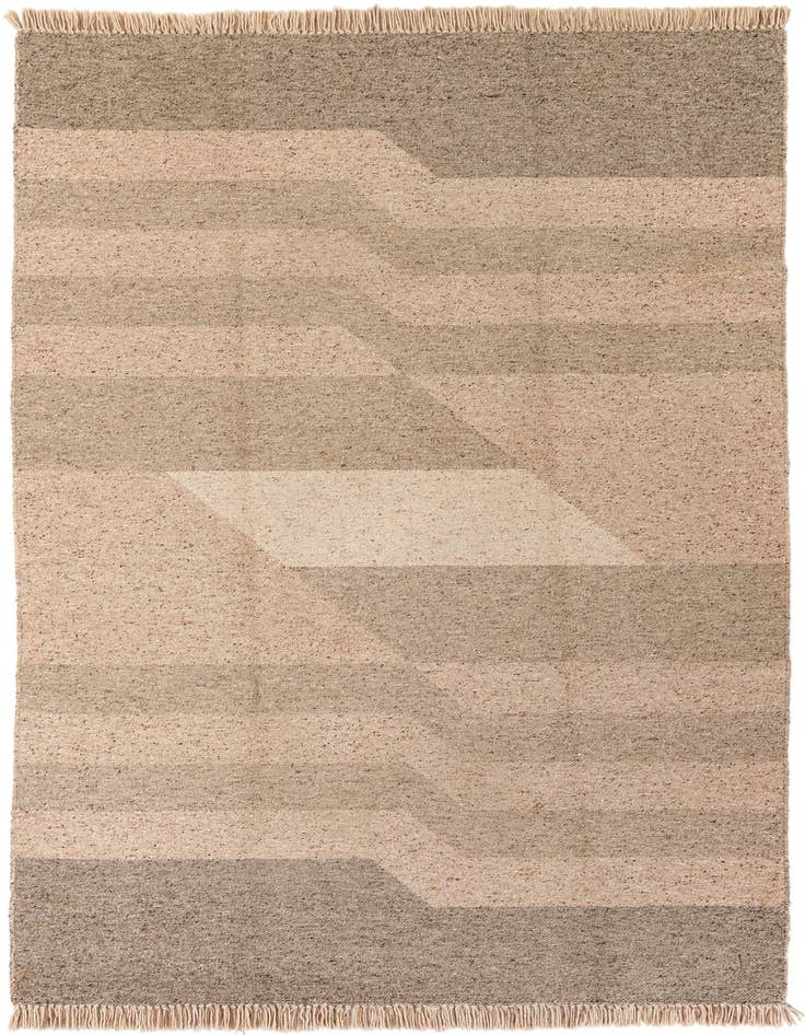 Detail image of 6' 7 x 10' Hand Knotted Moroccan Wool Rug