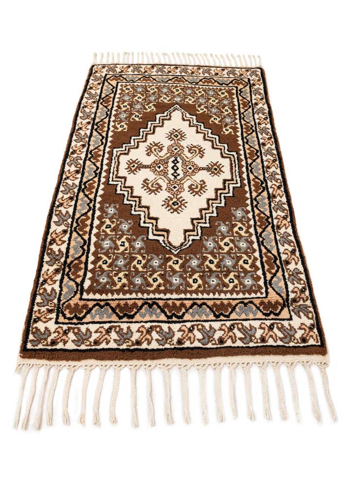 2' 9 x 4' 10 Hand Knotted Moroccan Wool Rug