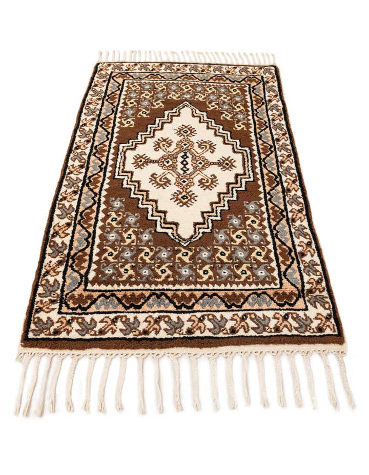 2' 9 x 4' 10 Hand Knotted Moroccan Wool Rug