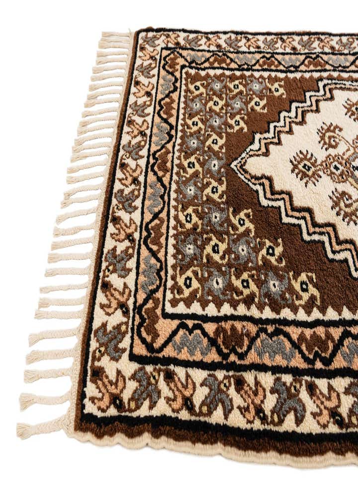 2' 9 x 4' 10 Hand Knotted Moroccan Wool Rug