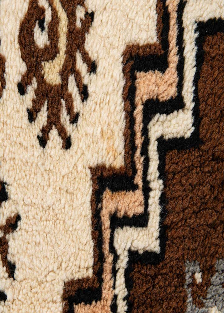 2' 9 x 4' 10 Hand Knotted Moroccan Wool Rug