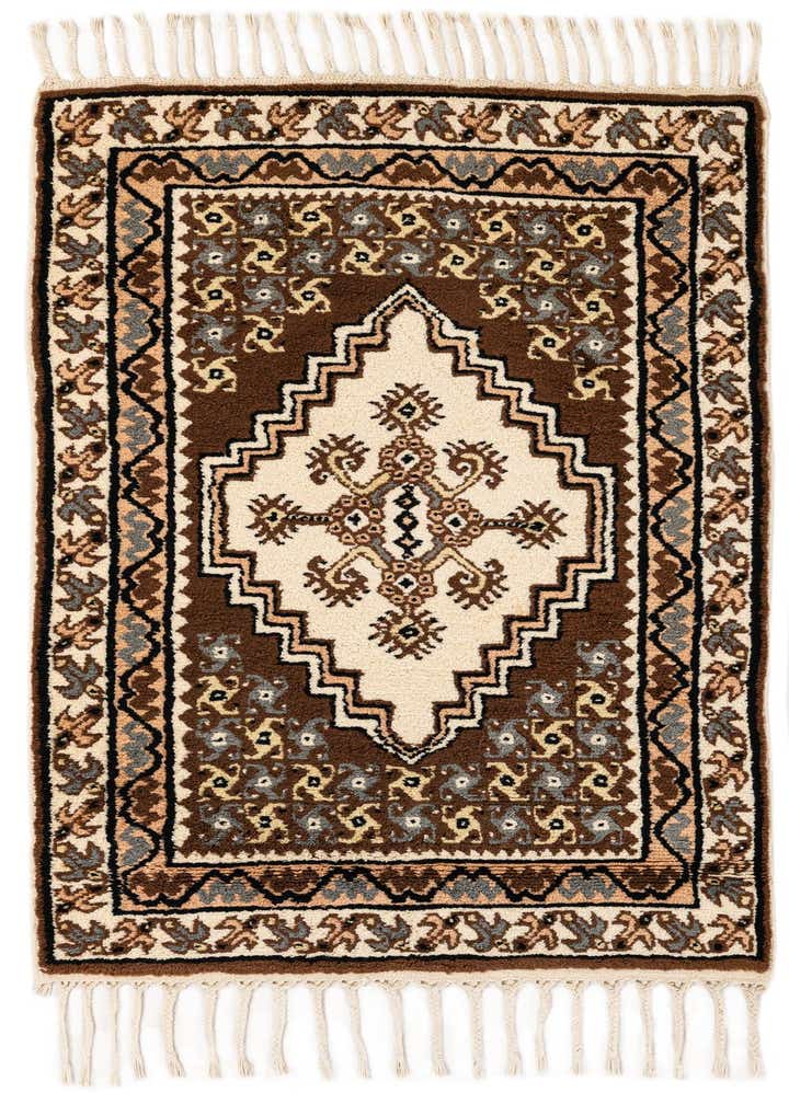 2' 9 x 4' 10 Hand Knotted Moroccan Wool Rug