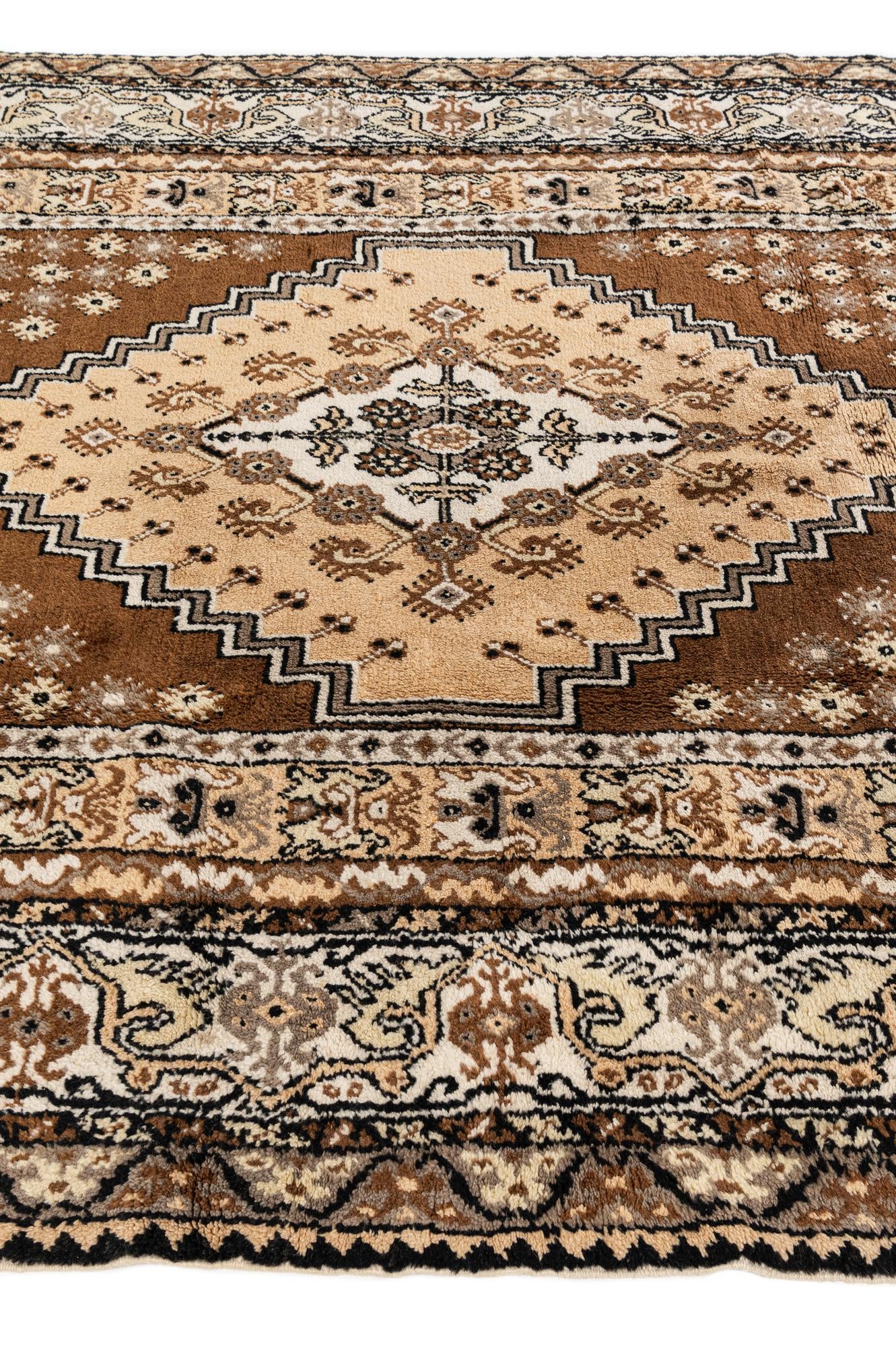6' 7 x 9' 3 Hand Knotted Moroccan Wool Rug