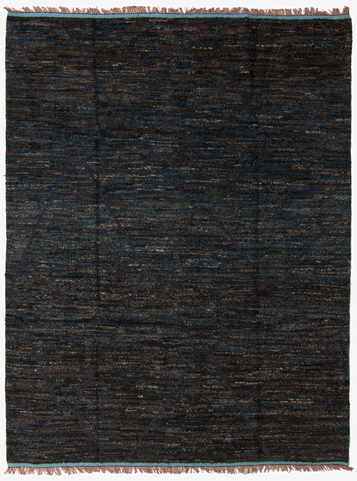 8' x 10' 4  Hand Knotted Moroccan Wool Rug