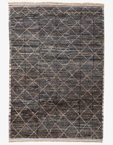 8' 10 x 12' 10 Hand Knotted Moroccan Wool Rug
