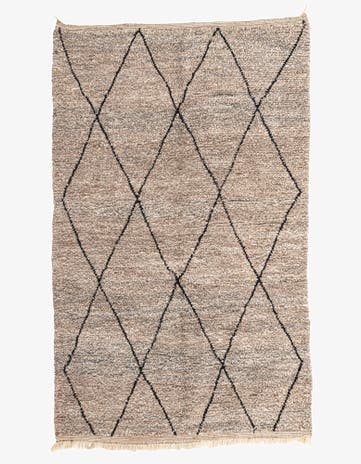 6' 5 x 10' 4 Hand Knotted Moroccan Wool Rug