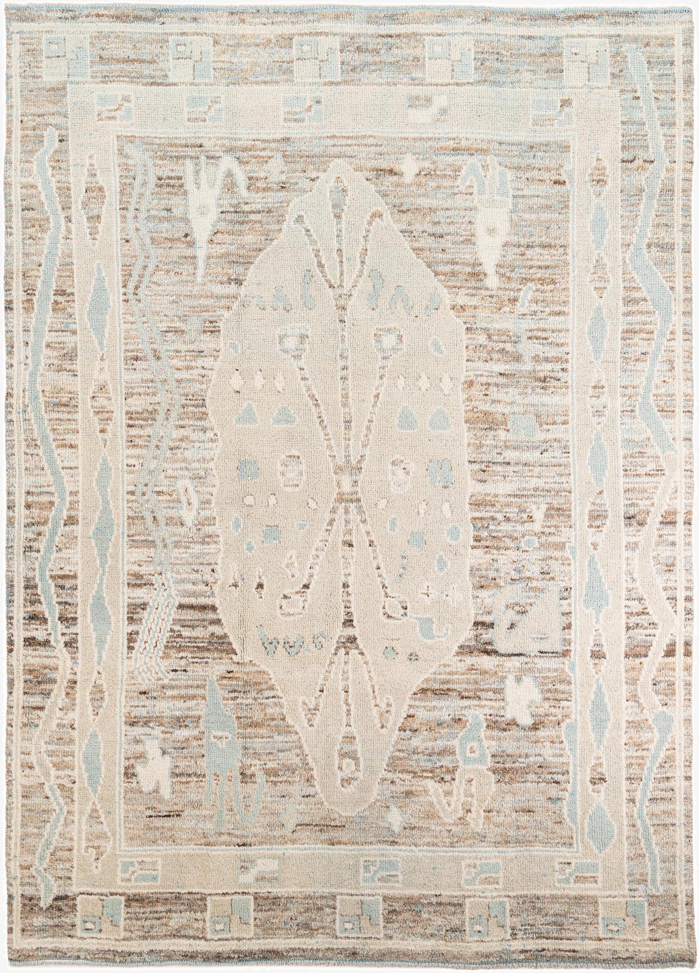 8' 5 x 12'  Hand Knotted Moroccan Wool Rug