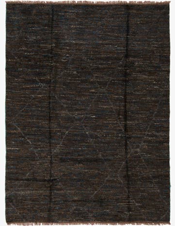 8' 2 x 10' 9 Hand Knotted Moroccan Wool Rug