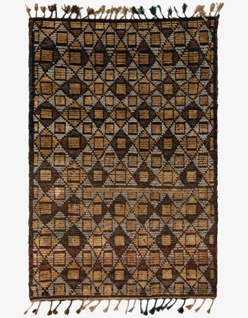 5' 6 x 7' 10 Hand Knotted Moroccan Wool Rug