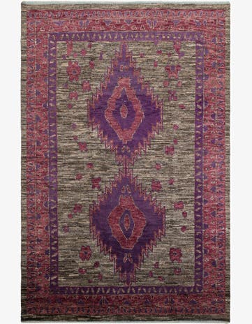 9' 5 x 14' 2 Hand Knotted Moroccan Wool Rug