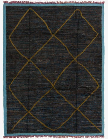 7' 9 x 10' 3 Hand Knotted Moroccan Wool Rug