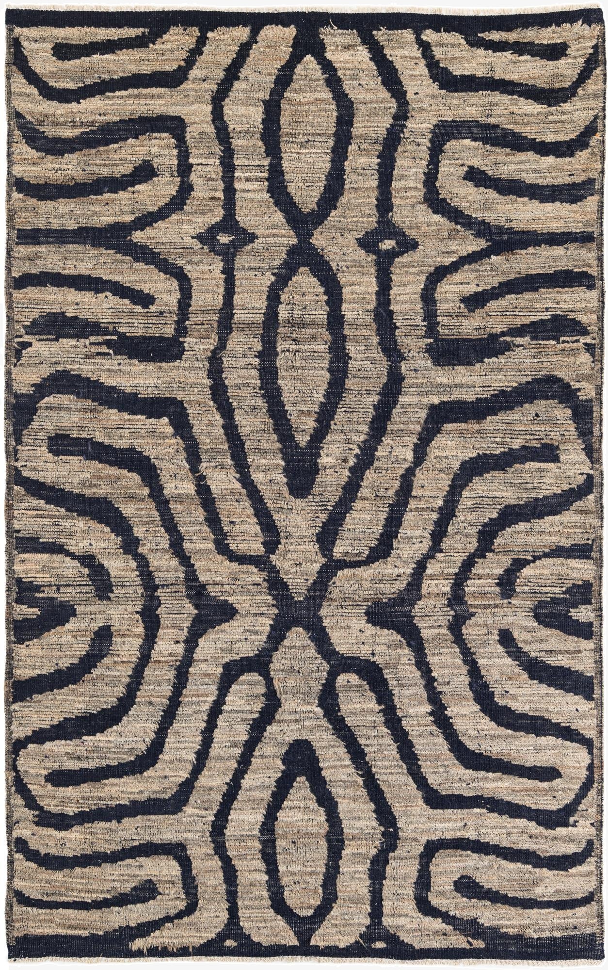 5' 7 x 8' 9  Hand Knotted Moroccan Wool Rug