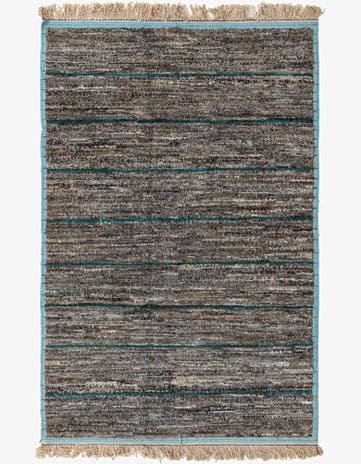 6' 2 x 9' 6 Hand Knotted Moroccan Wool Rug
