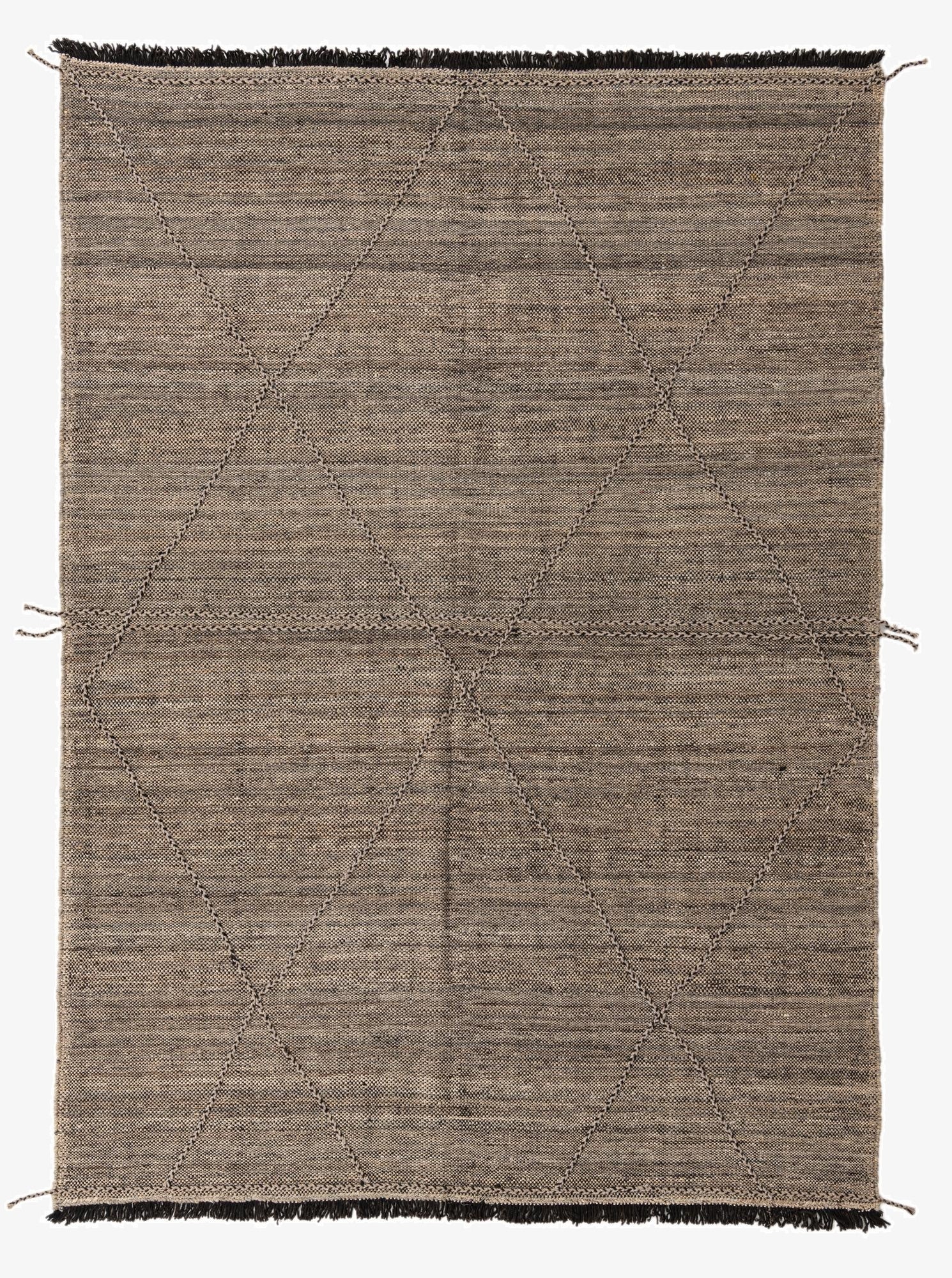 7' x 10'  Hand Knotted Moroccan Wool Rug