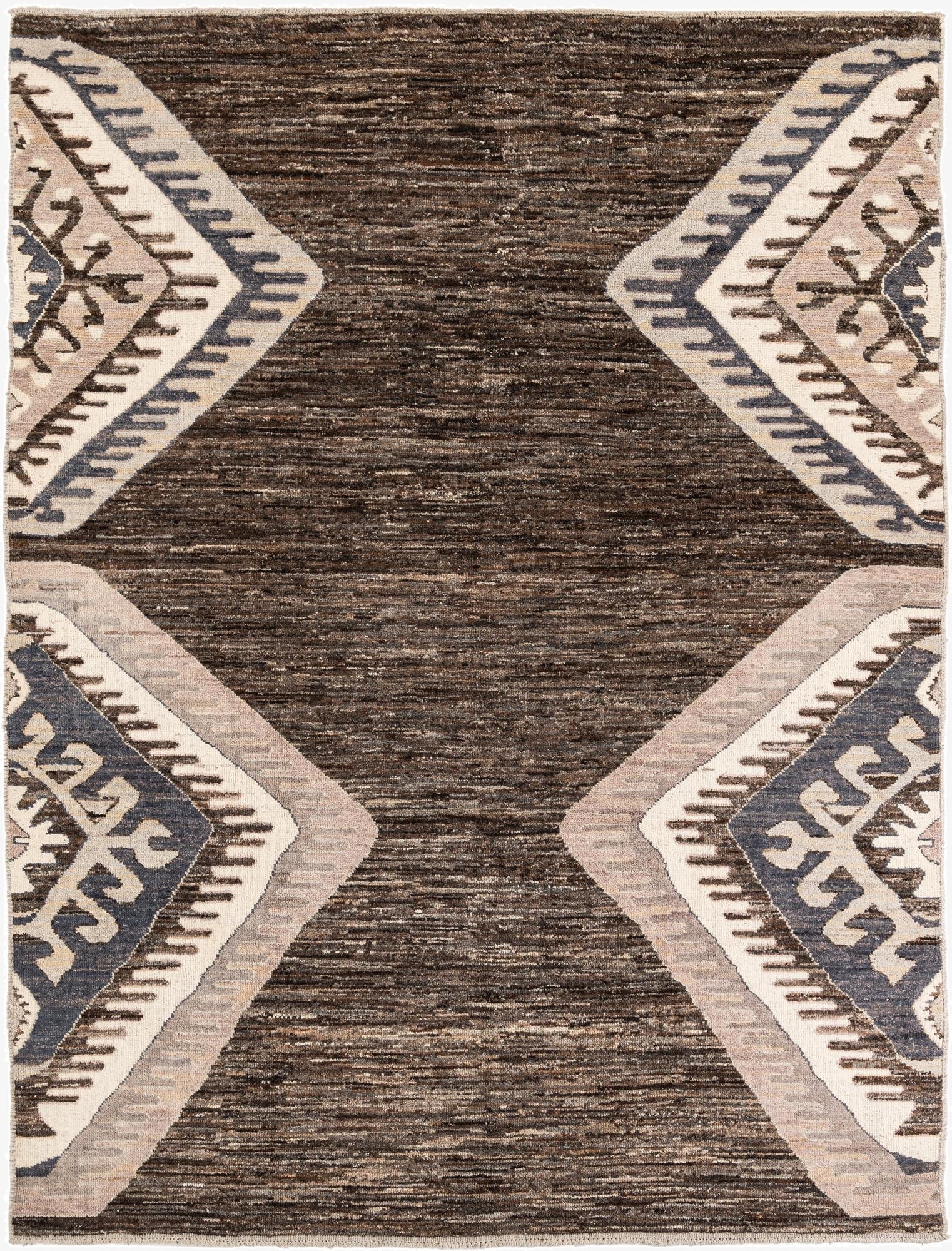 9' 1 x 11' 10  Hand Knotted Moroccan Wool Rug