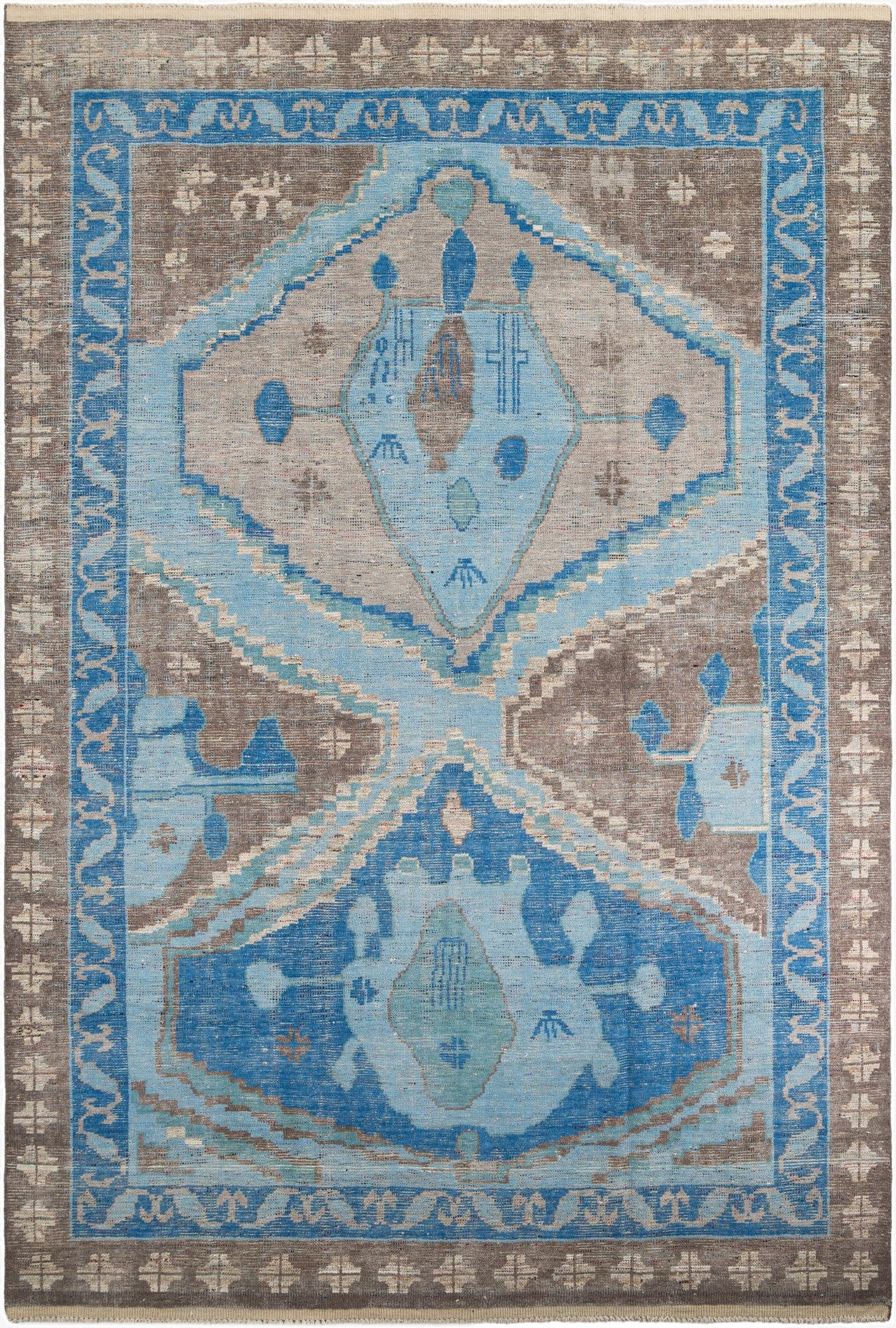 9' 8 x 14' 8  Hand Knotted Moroccan Wool Rug
