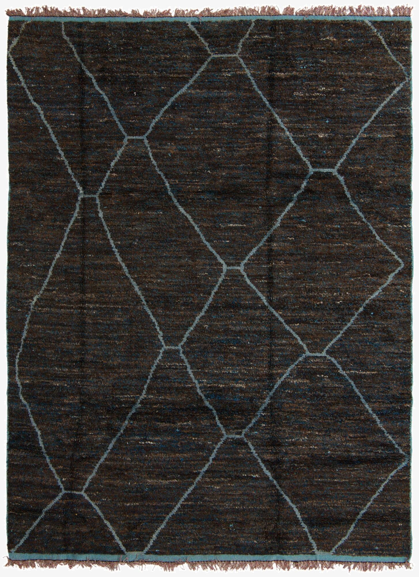 Primary image 7' 11 x 10' 8  Hand Knotted Moroccan Wool Rug