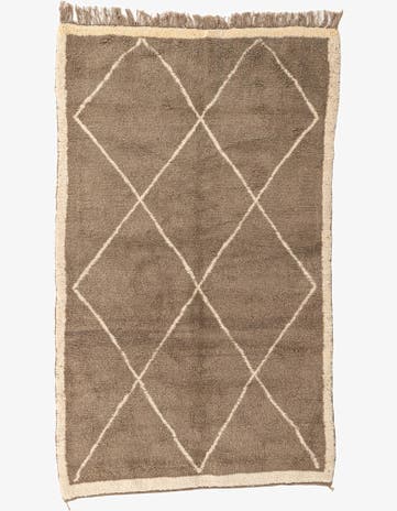 5' x 9' Hand Knotted Moroccan Wool Rug